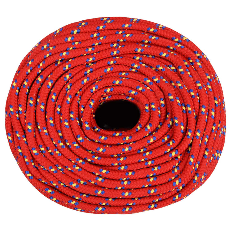 Vidaxl boottouw 10 mm 100 m polypropyleen rood