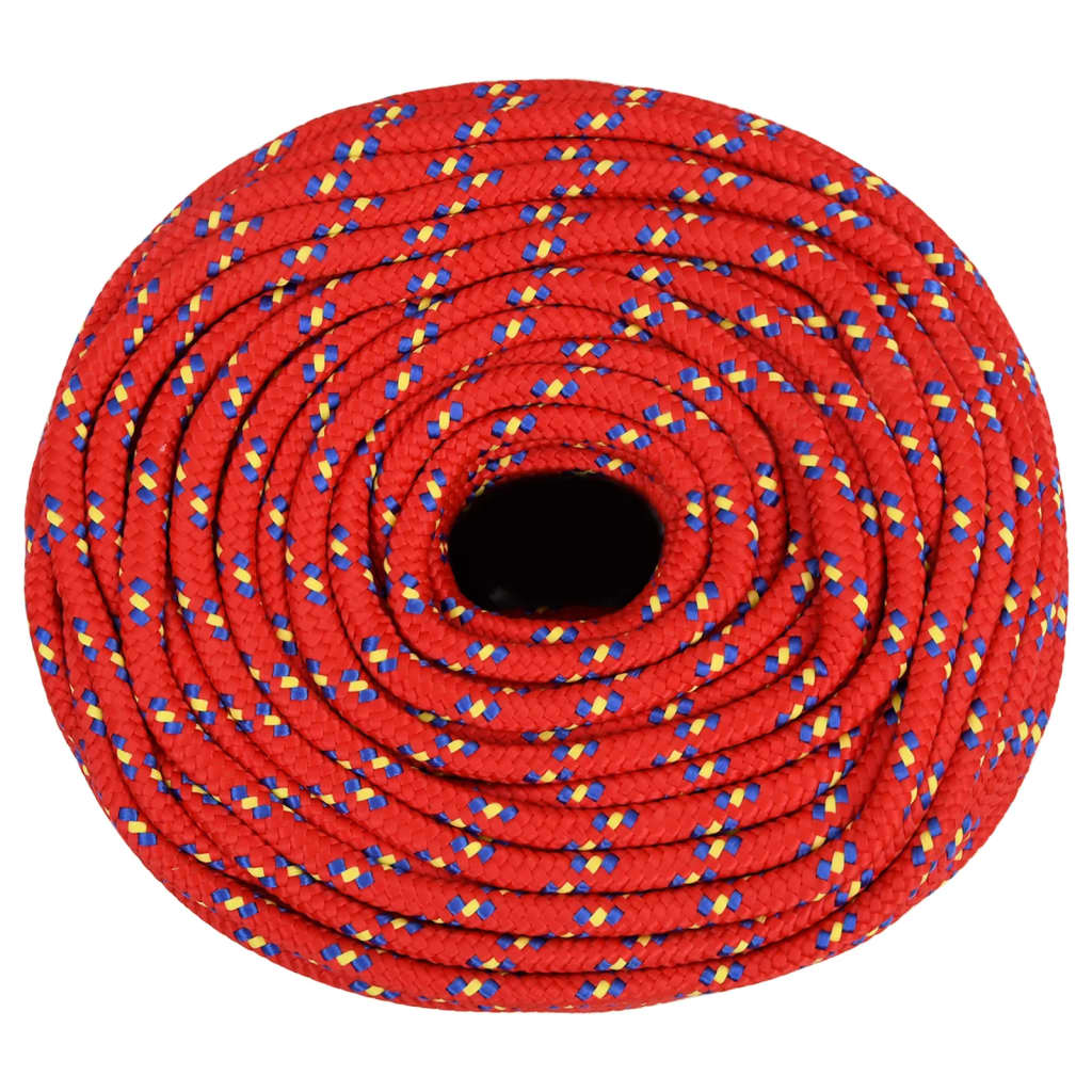 Vidaxl boottouw 10 mm 100 m polypropyleen rood