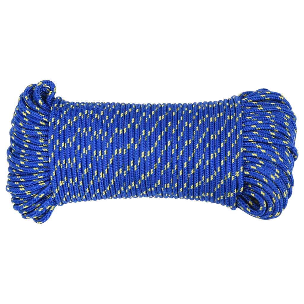 Vidaxl boottouw 3 mm 100 m polypropyleen blauw