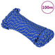Vidaxl boottouw 5 mm 100 m polypropyleen blauw