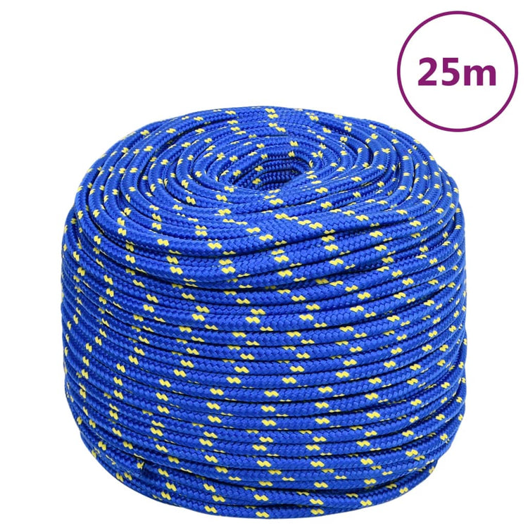 Vidaxl boottouw 6 mm 25 m polypropyleen blauw