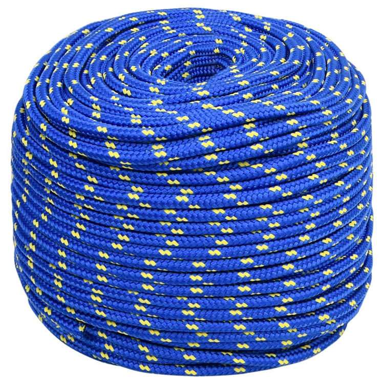 Vidaxl boottouw 8 mm 25 m polypropyleen blauw