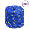 Vidaxl boottouw 16 mm 100 m polypropeen blauw