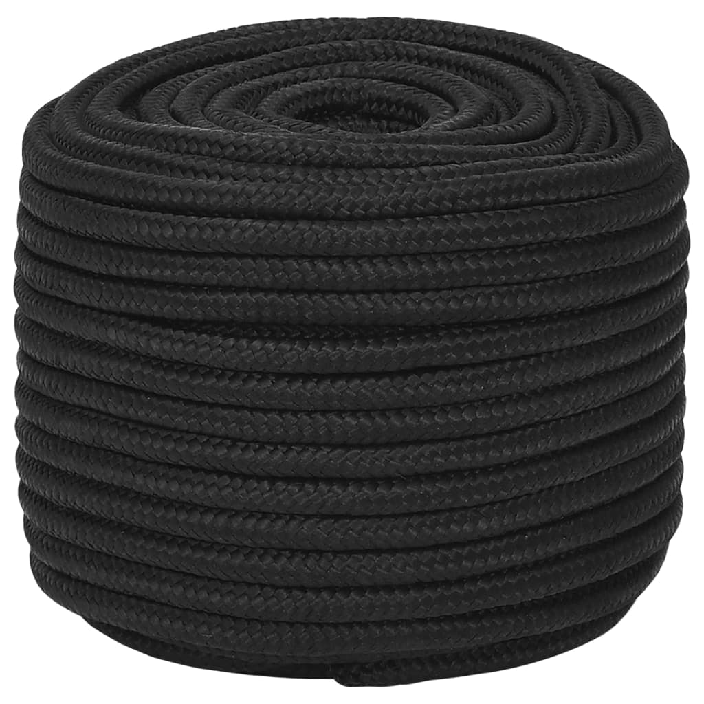 Vidaxl boottouw 12 mm 50 m polypropeen zwart