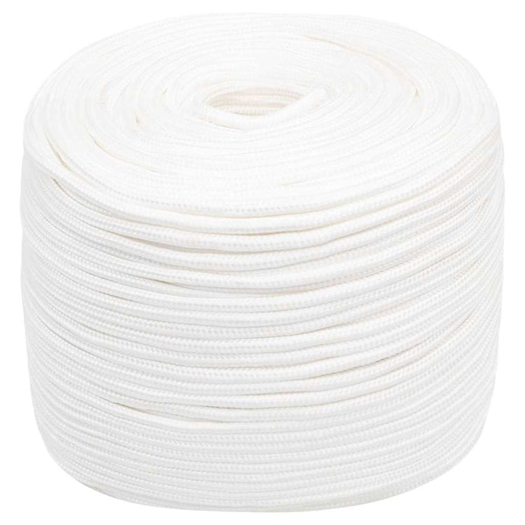 Vidaxl boottouw 6 mm 100 m polypropyleen volwit