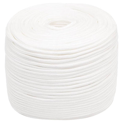 Vidaxl boottouw 6 mm 100 m polypropyleen volwit