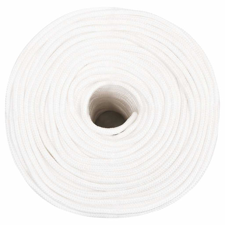Vidaxl boottouw 6 mm 100 m polypropyleen volwit
