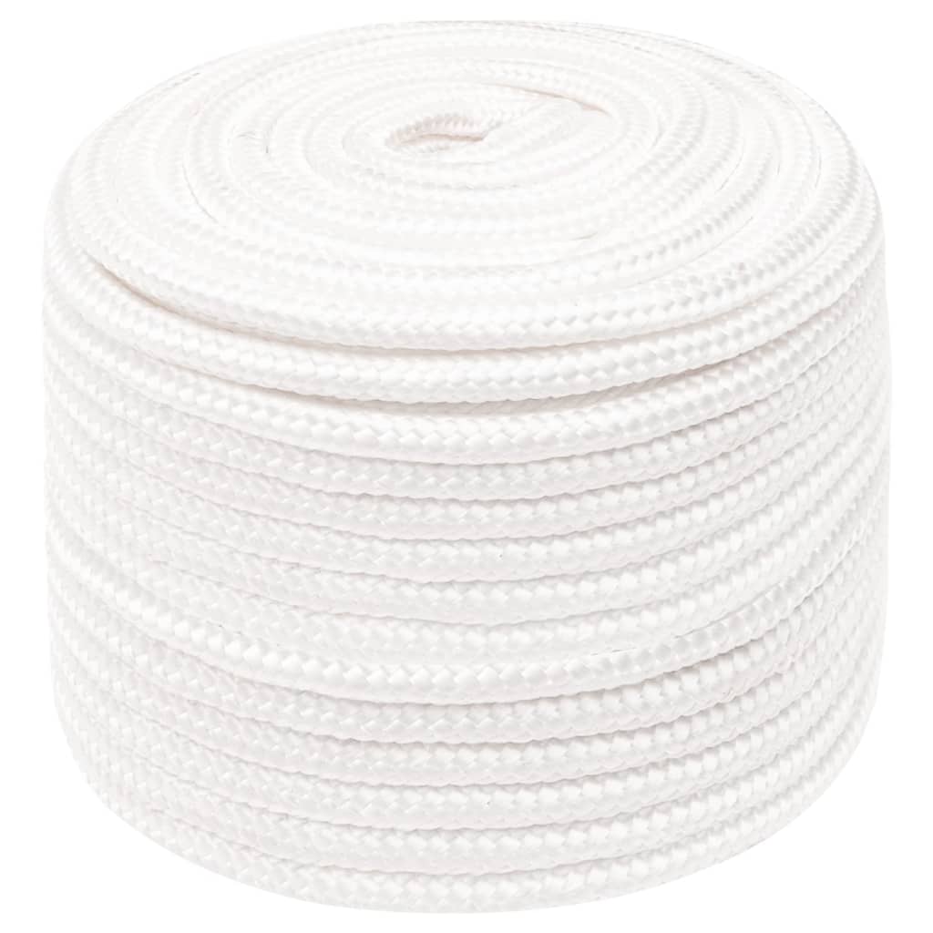 Vidaxl boottouw 12 mm 50 m polypropyleen volwit