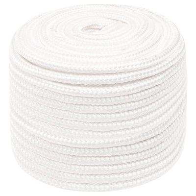 Vidaxl boottouw 14 mm 25 m polypropyleen volwit