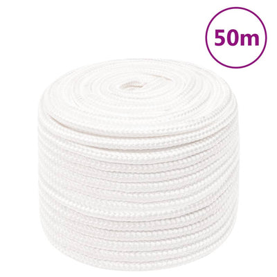 Vidaxl boottouw 14 mm 50 m polypropyleen volwit