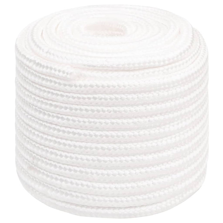 Vidaxl boottouw 16 mm 100 m polypropyleen volwit