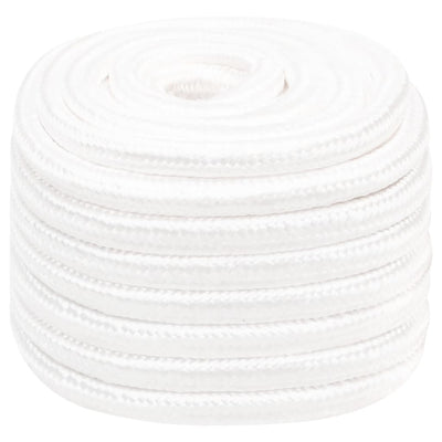 Vidaxl boottouw 20 mm 100 m polypropyleen volwit