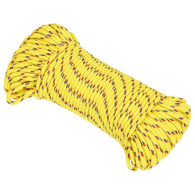 Vidaxl boottouw 4 mm 250 m polypropyleen geel