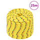Vidaxl boottouw 12 mm 25 m polypropyleen geel