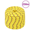 Vidaxl boottouw 12 mm 250 m polypropyleen geel