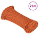 Vidaxl boottouw 5 mm 25 m polypropyleen oranje