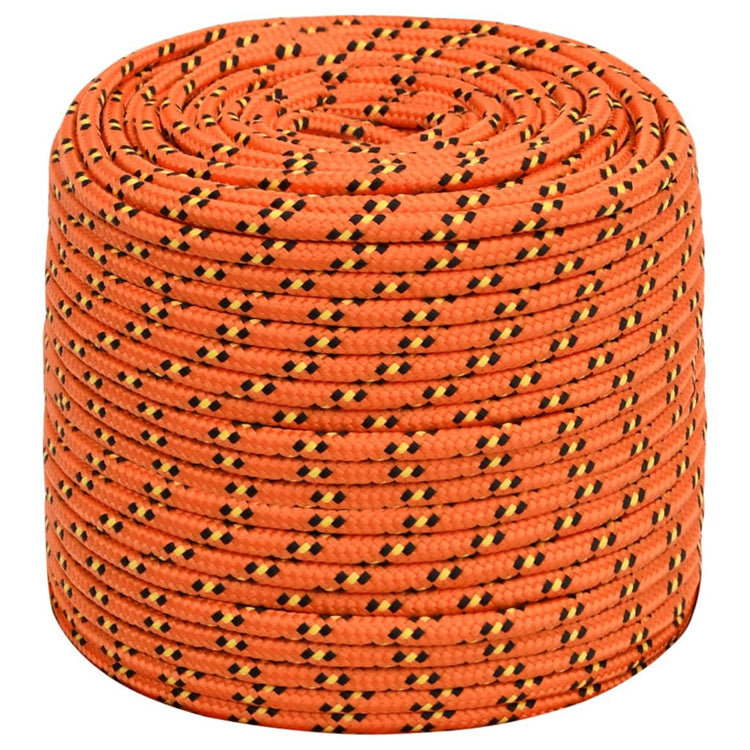 Vidaxl boottouw 6 mm 100 m polypropyleen oranje