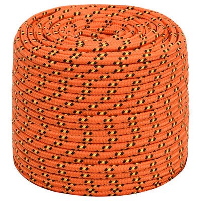 Vidaxl boottouw 6 mm 100 m polypropyleen oranje