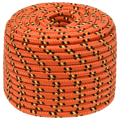Vidaxl boottouw 12 mm 250 m polypropyleen oranje