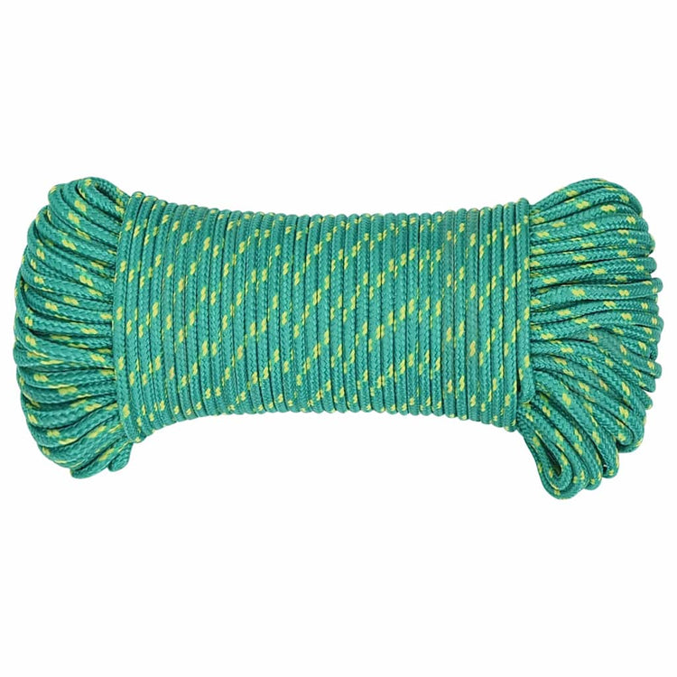 Vidaxl boottouw 5 mm 500 m polypropyleen groen