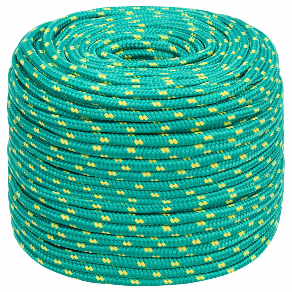 Vidaxl boottouw 10 mm 50 m polypropyleen groen