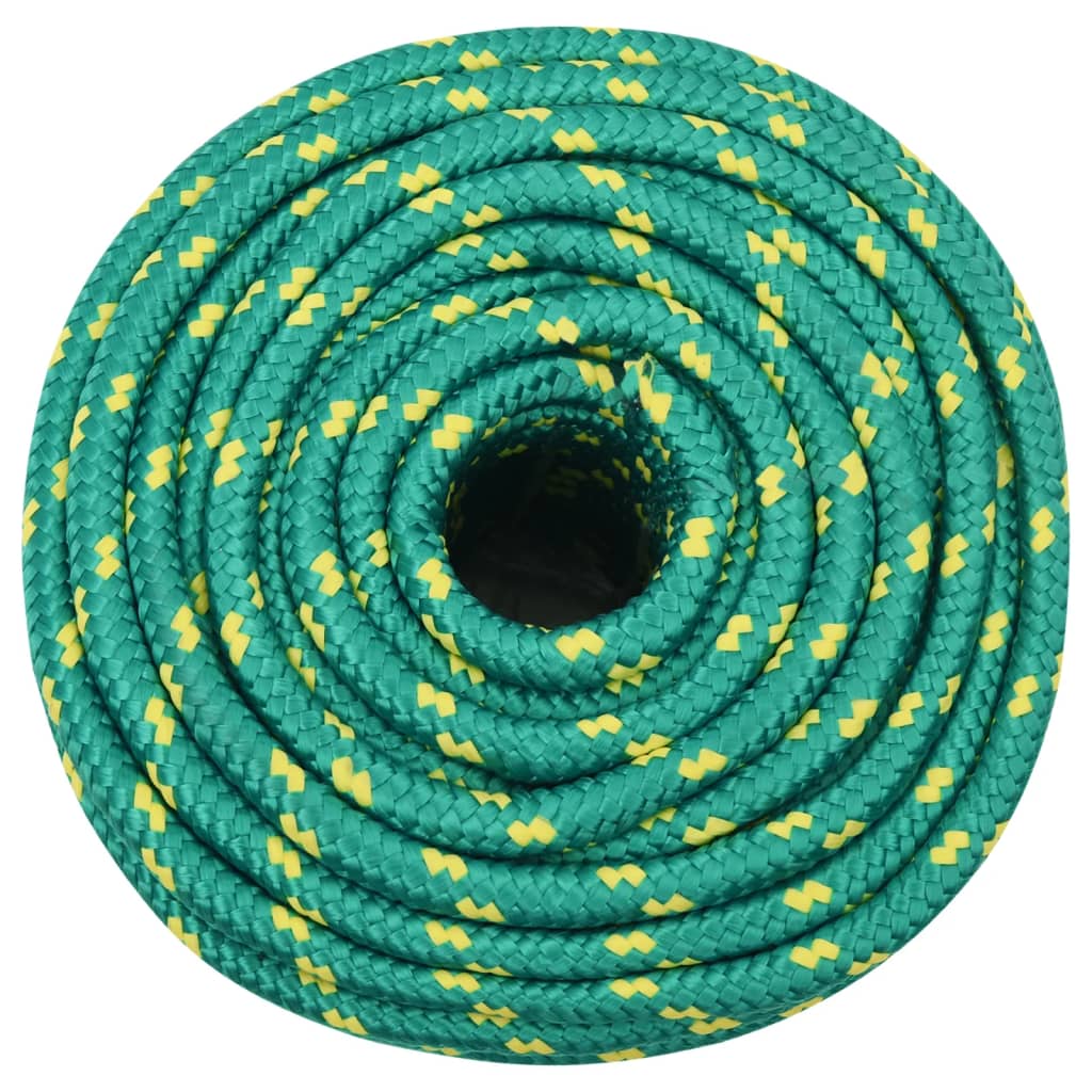 Vidaxl boottouw 12 mm 250 m polypropyleen groen