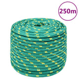 Vidaxl boottouw 14 mm 250 m polypropyleen groen - afbeelding 1