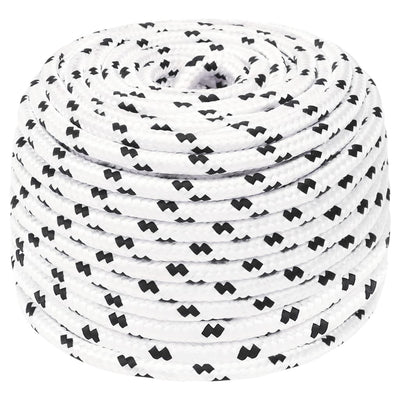 Vidaxl boottouw gevlochten 6 mmx100 m polyester wit4