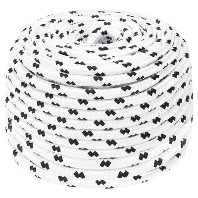 Vidaxl werktouw 10 mm 100 m polyester wit