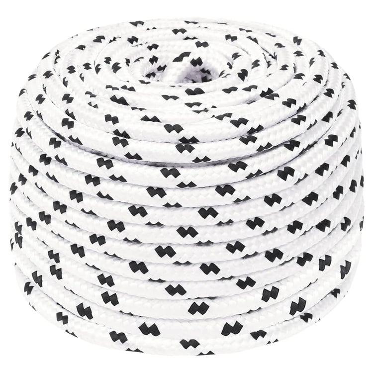 Vidaxl werktouw 10 mm 100 m polyester wit
