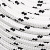 Vidaxl boottouw gevlochten 14 mmx100 m polyester wit