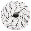 Vidaxl boottouw gevlochten 14 mmx250 m polyester wit