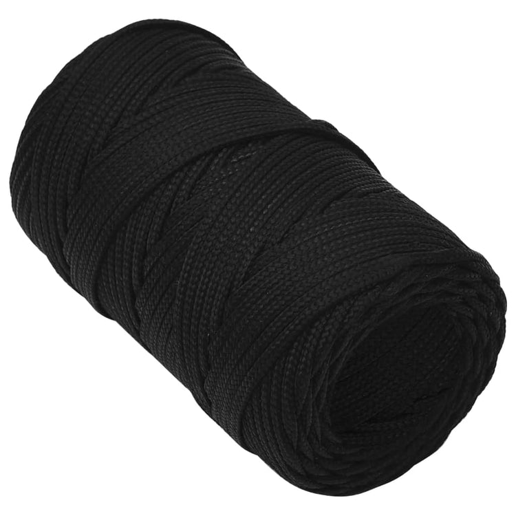 Vidaxl werktouw 2 mm 250 m polyester zwart