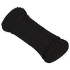 Vidaxl werktouw 4 mm 100 m polyester zwart