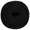 Vidaxl werktouw 8 mm 25 m polyester zwart