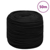 Vidaxl werktouw 8 mm 50 m polyester zwart