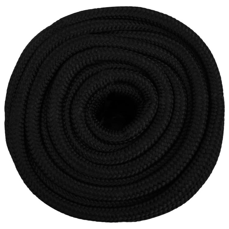 Vidaxl werktouw 16 mm 50 m polyester zwart
