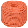 Vidaxl werktouw 10 mm 25 m polypropeen oranje