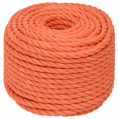 Vidaxl werktouw 14 mm 50 m polypropeen oranje