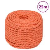 Vidaxl werktouw 16 mm 25 m polypropeen oranje - afbeelding 1