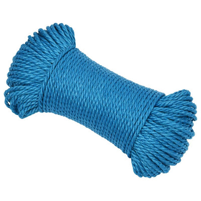 Vidaxl werktouw 8 mm 100 m polypropeen blauw