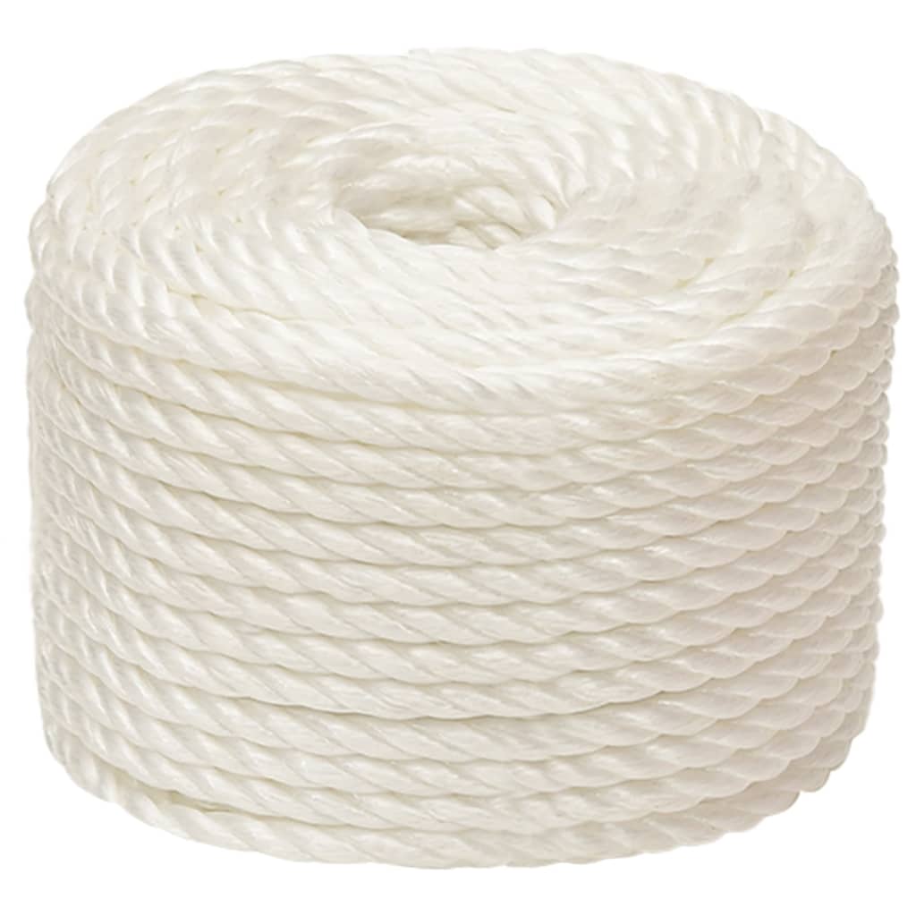 Vidaxl werktouw 16 mm 25 m polypropeen wit
