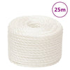 Vidaxl werktouw 20 mm 25 m polypropeen wit