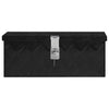 Vidaxl opbergbox 50x15x20,5 cm aluminium zwart