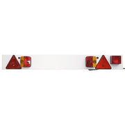 Vidaxl aanhangerverlichting klassiek peertje 12 v 115x7x14 cm rood - afbeelding 3