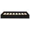 VidaXL Hondenmand 71,5x54x9 cm massief grenenhout zwart