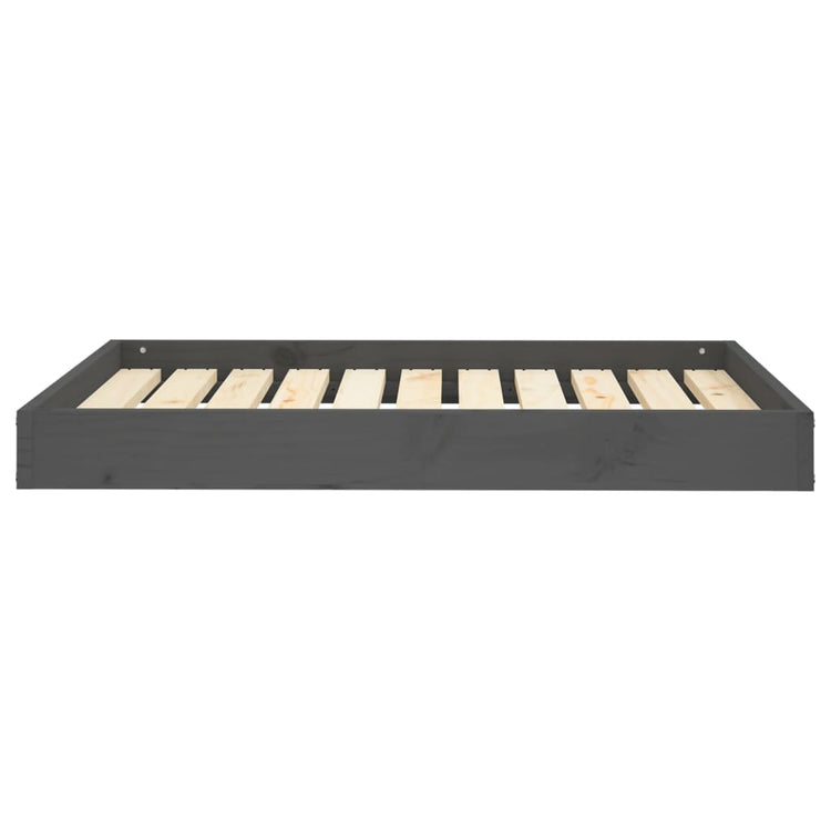 VidaXL Hondenmand 91,5x64x9 cm massief grenenhout grijs