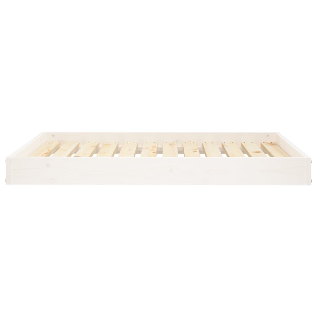 Vidaxl hondenmand 101,5x74x9 cm massief grenenhout wit