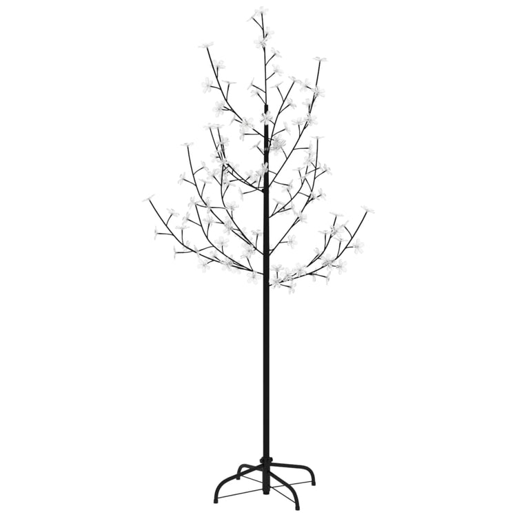Vidaxl boom kersenbloesem 84 led's warmwit 120 cm