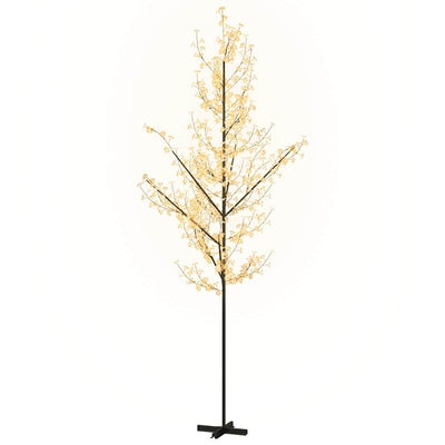 Vidaxl boom kersenbloesem 672 led's warmwit 400 cm